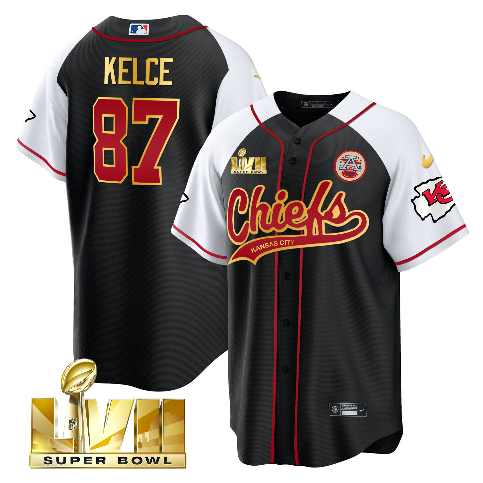 Men's Chiefs Super Bowl LVII Alternate Cool Base Jersey - All Stitched - Image 30