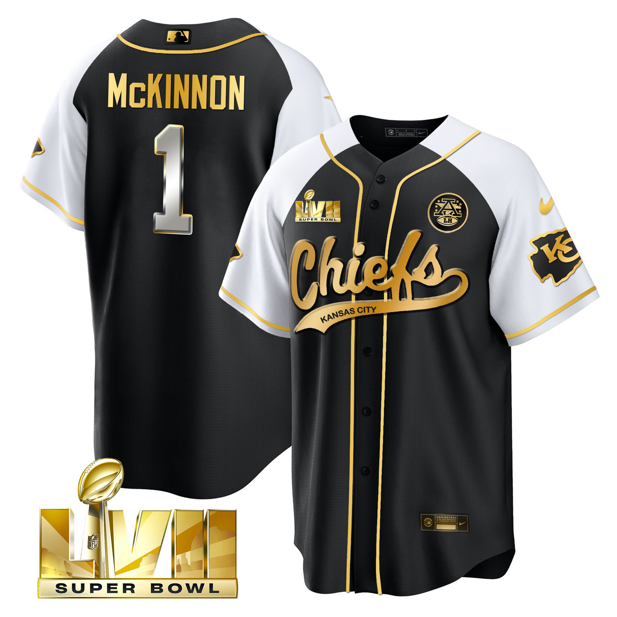 Men's Chiefs Super Bowl LVII Alternate Cool Base Jersey - All Stitched - Image 26