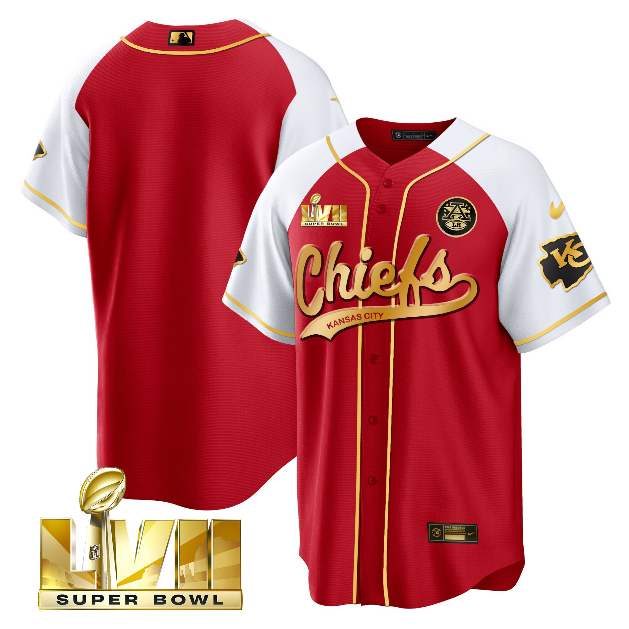 Men's Chiefs Super Bowl LVII Alternate Cool Base Jersey - All Stitched - Image 42