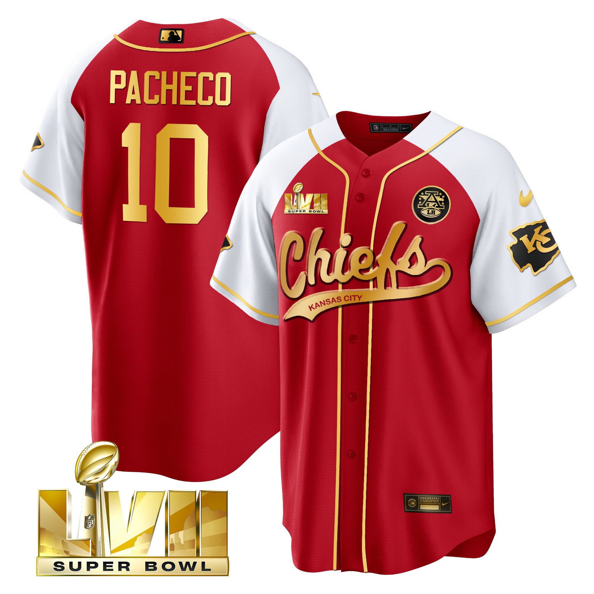 Men's Chiefs Super Bowl LVII Alternate Cool Base Jersey - All Stitched - Image 41