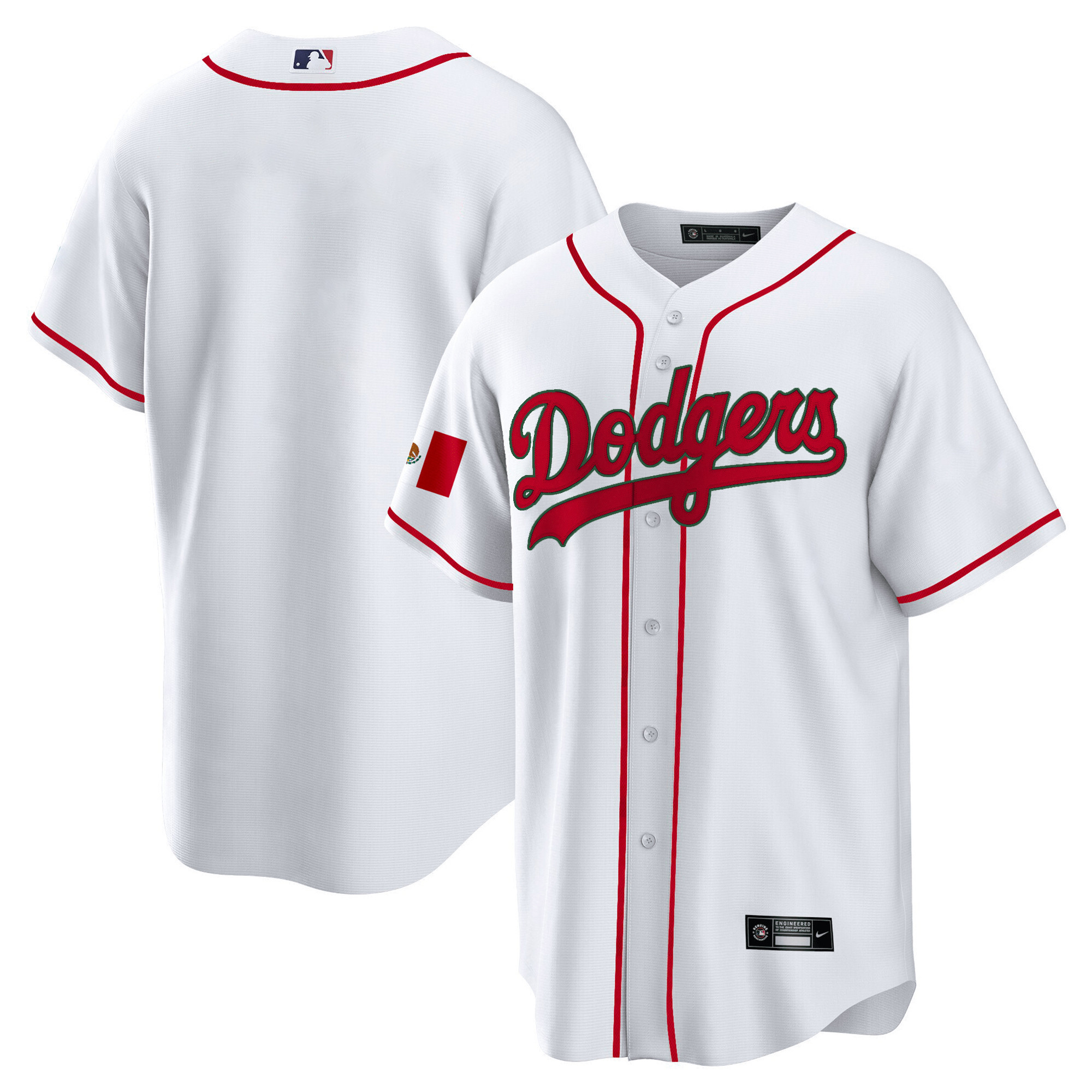 Men's Los Angeles Dodgers Mexico Cool Base Jersey - All Stitched - Image 14