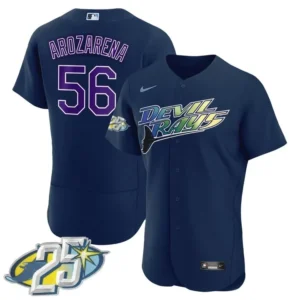 Randy Arozarena Tampa Bay Rays Navy Jersey - All Stitched