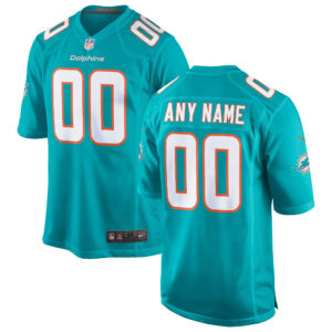 Miami Dolphins Custom Jersey - All Stitched