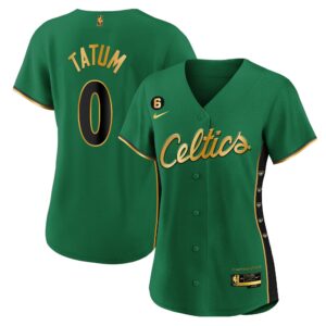 Women's Boston Celtics Baseball Jersey - All Stitched