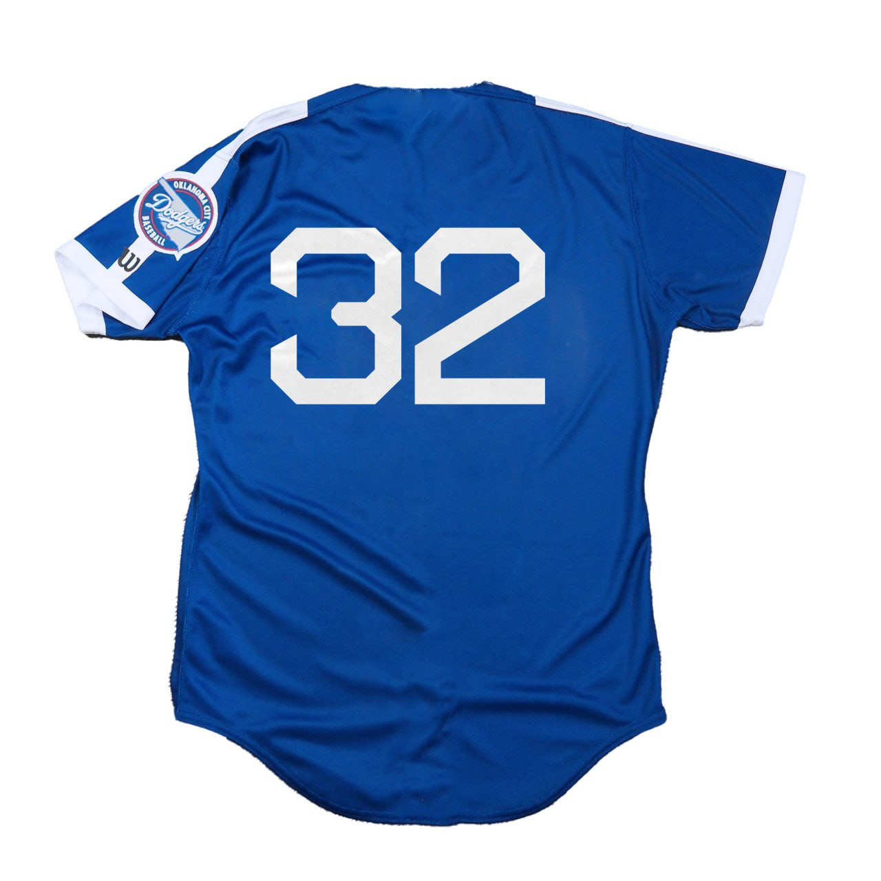 Oklahoma City Dodgers OKC Blue Jersey - All Stitched - Image 2