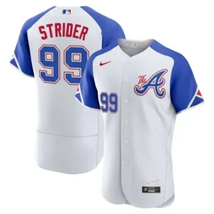 Atlanta Braves Spencer Strider City Connect Jersey - All Stitched