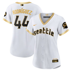 Women's Seattle Mariners 2023 City Connect Gold Jersey - All Stitched