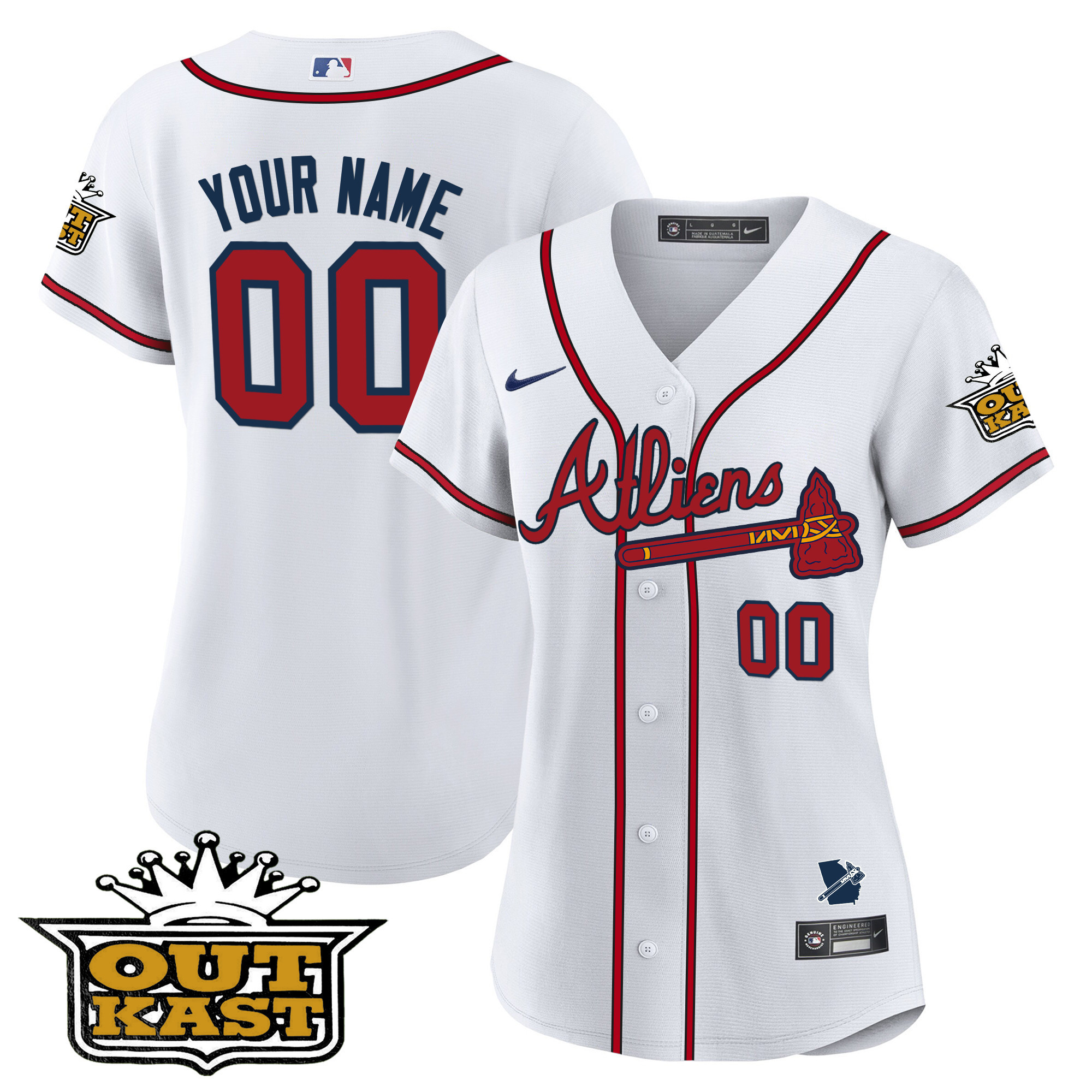 Atlanta Braves Atliens Flex Base Custom Jersey V2 - All Stitched - Image 14