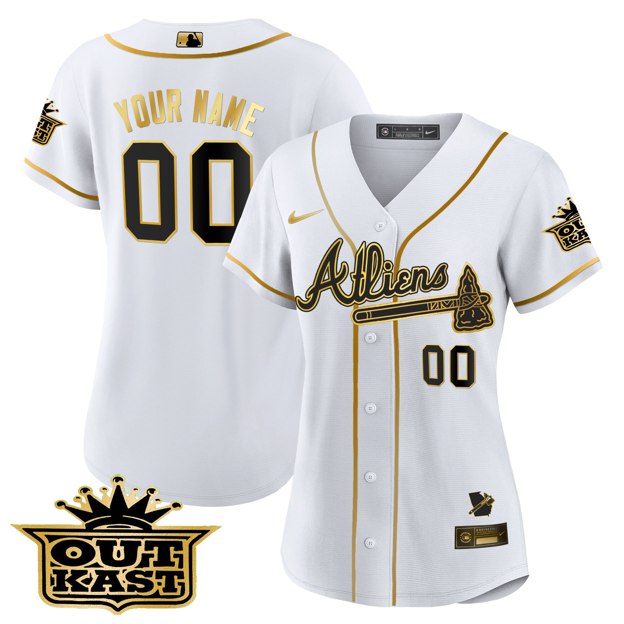 Atlanta Braves Atliens Flex Base Custom Jersey V2 - All Stitched - Image 9