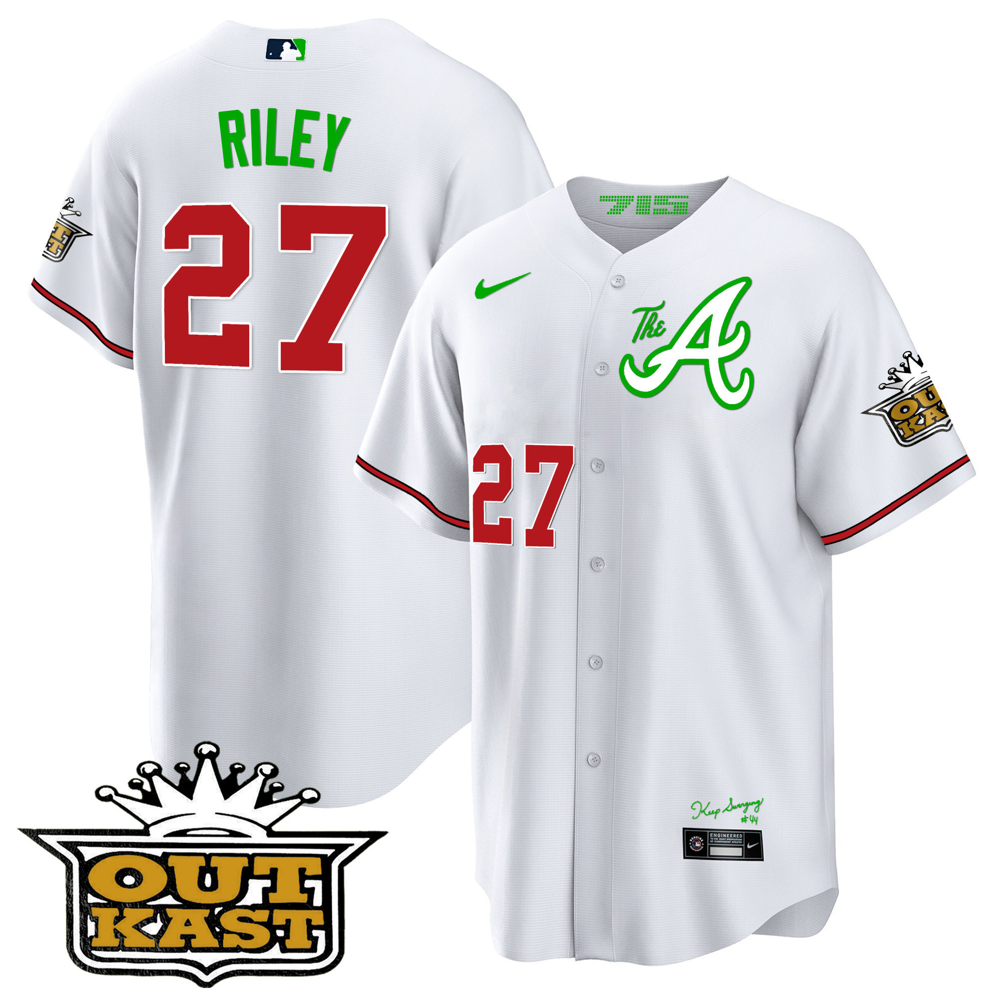 Men's Atlanta Braves Atliens The A Cool Base Jersey - All Stitched - Image 32