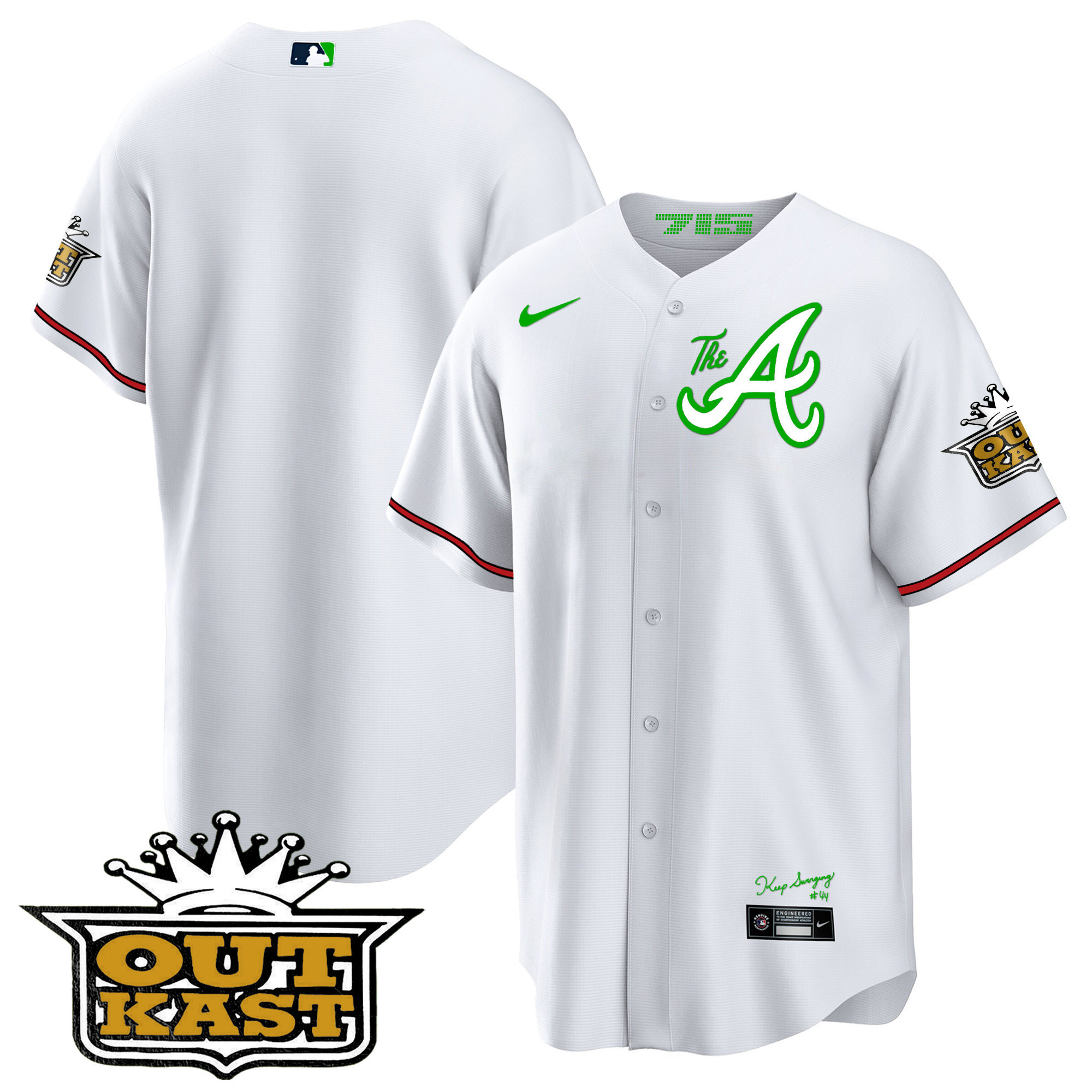 Men's Atlanta Braves Atliens The A Cool Base Jersey - All Stitched - Image 36