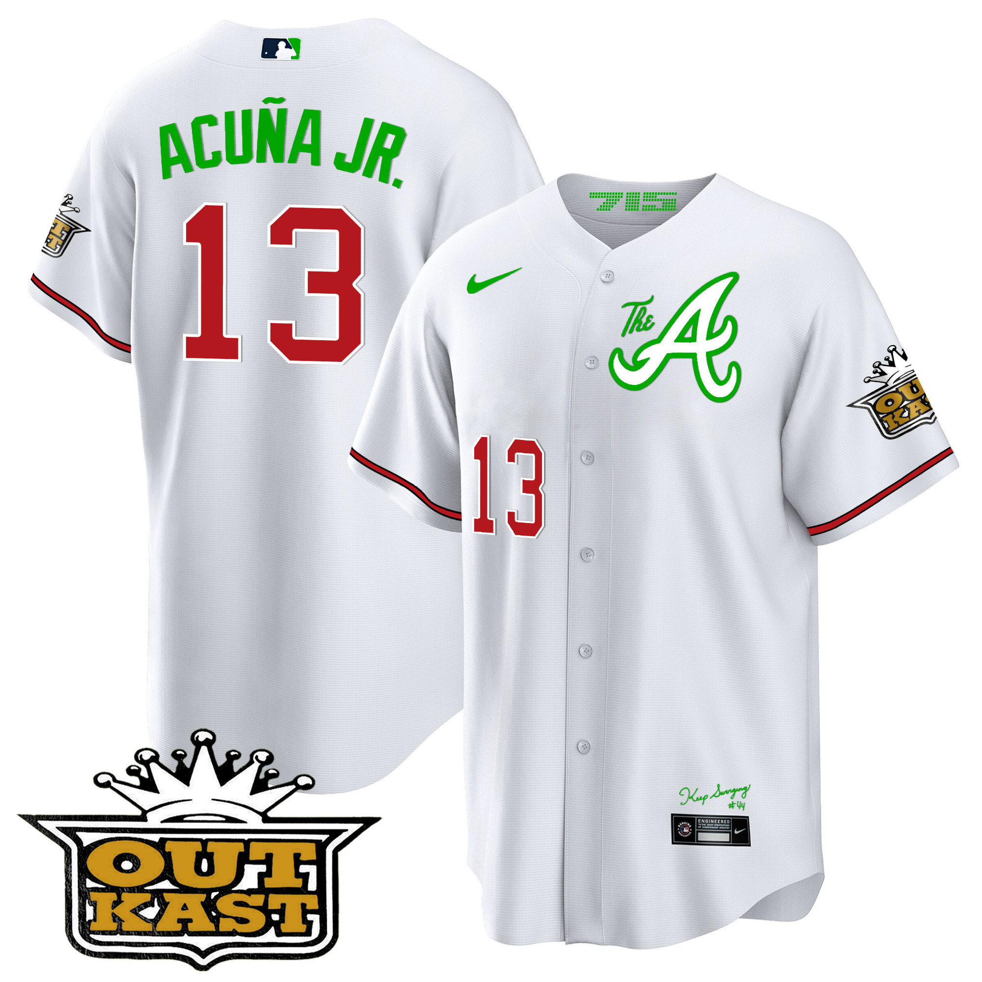 Men's Atlanta Braves Atliens The A Cool Base Jersey - All Stitched - Image 28