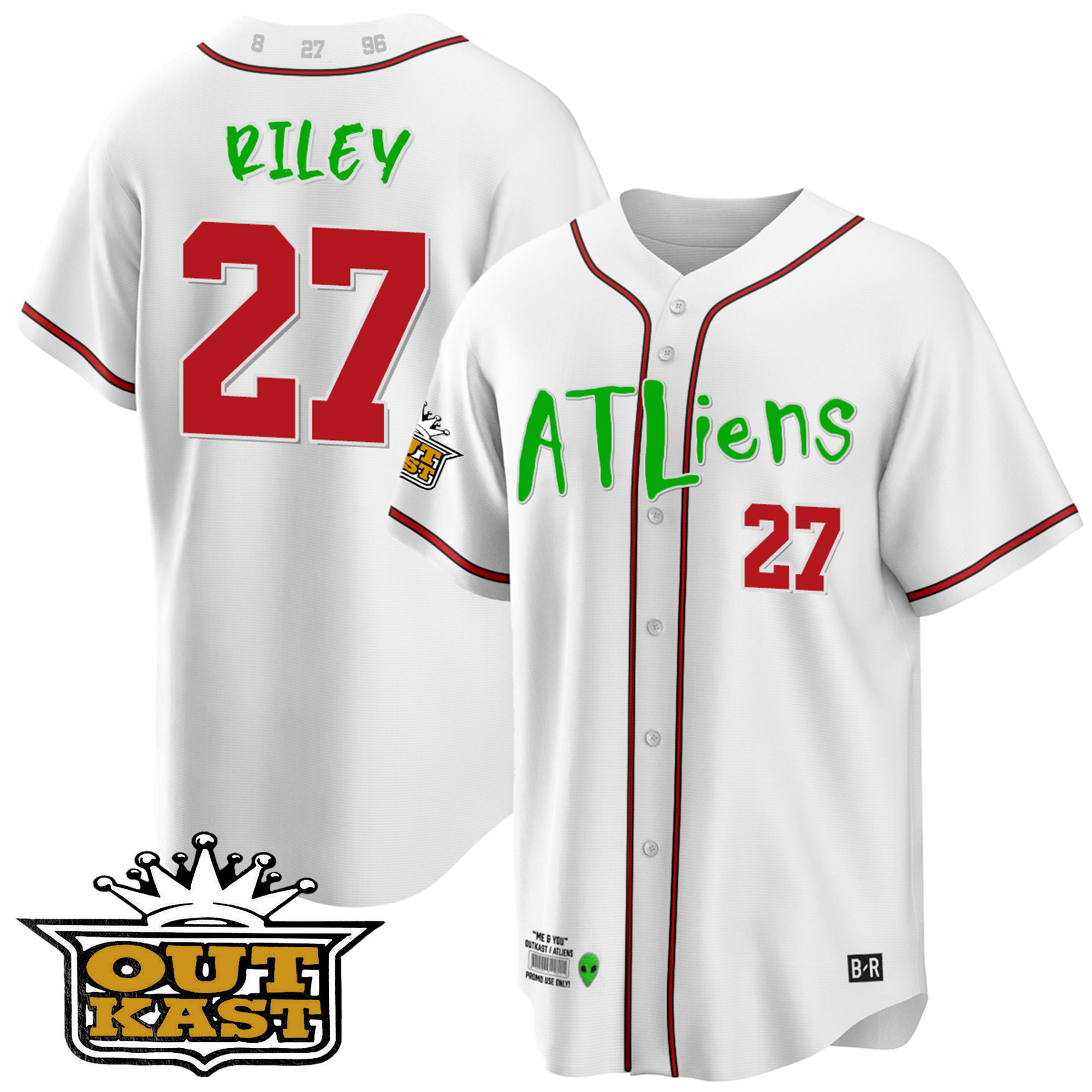 Youth's Atlanta Braves Atliens Cool Base Jersey - All Stitched - Image 23
