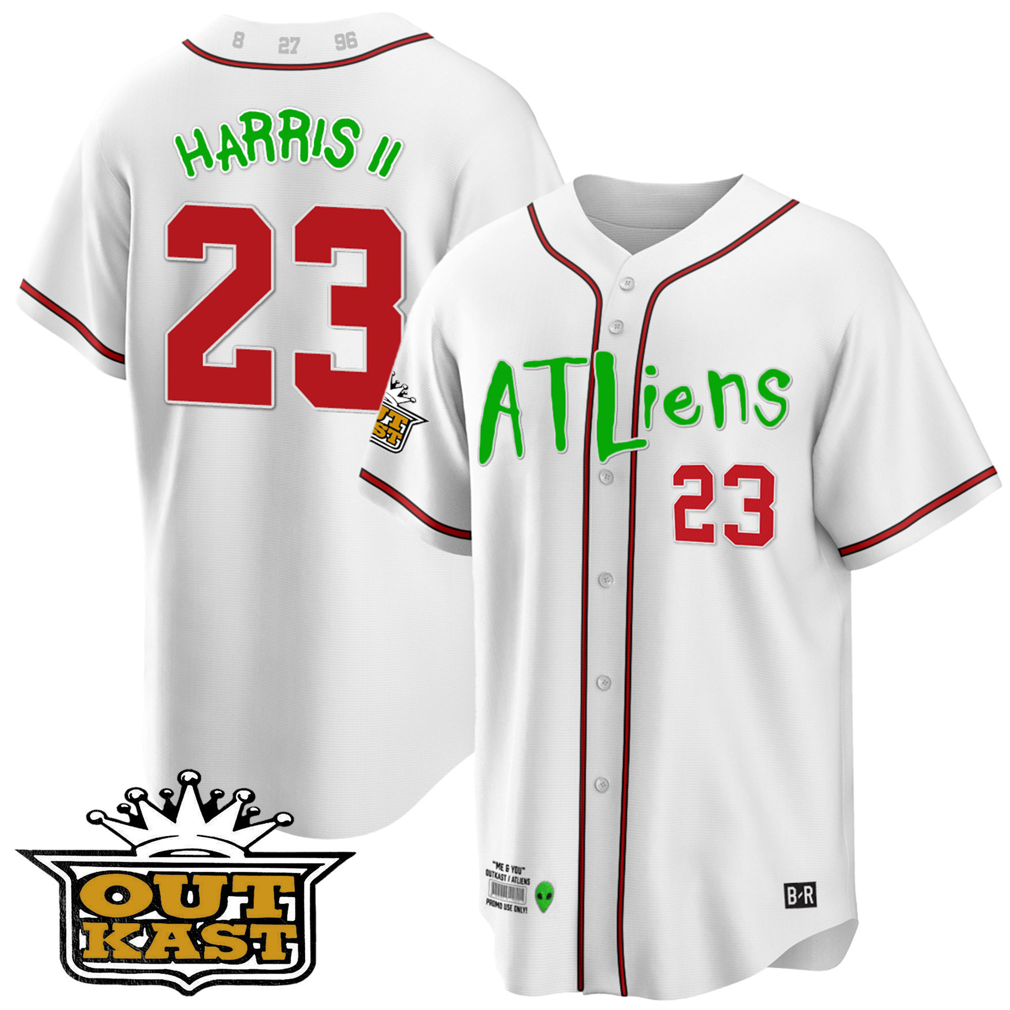 Youth's Atlanta Braves Atliens Cool Base Jersey - All Stitched - Image 24
