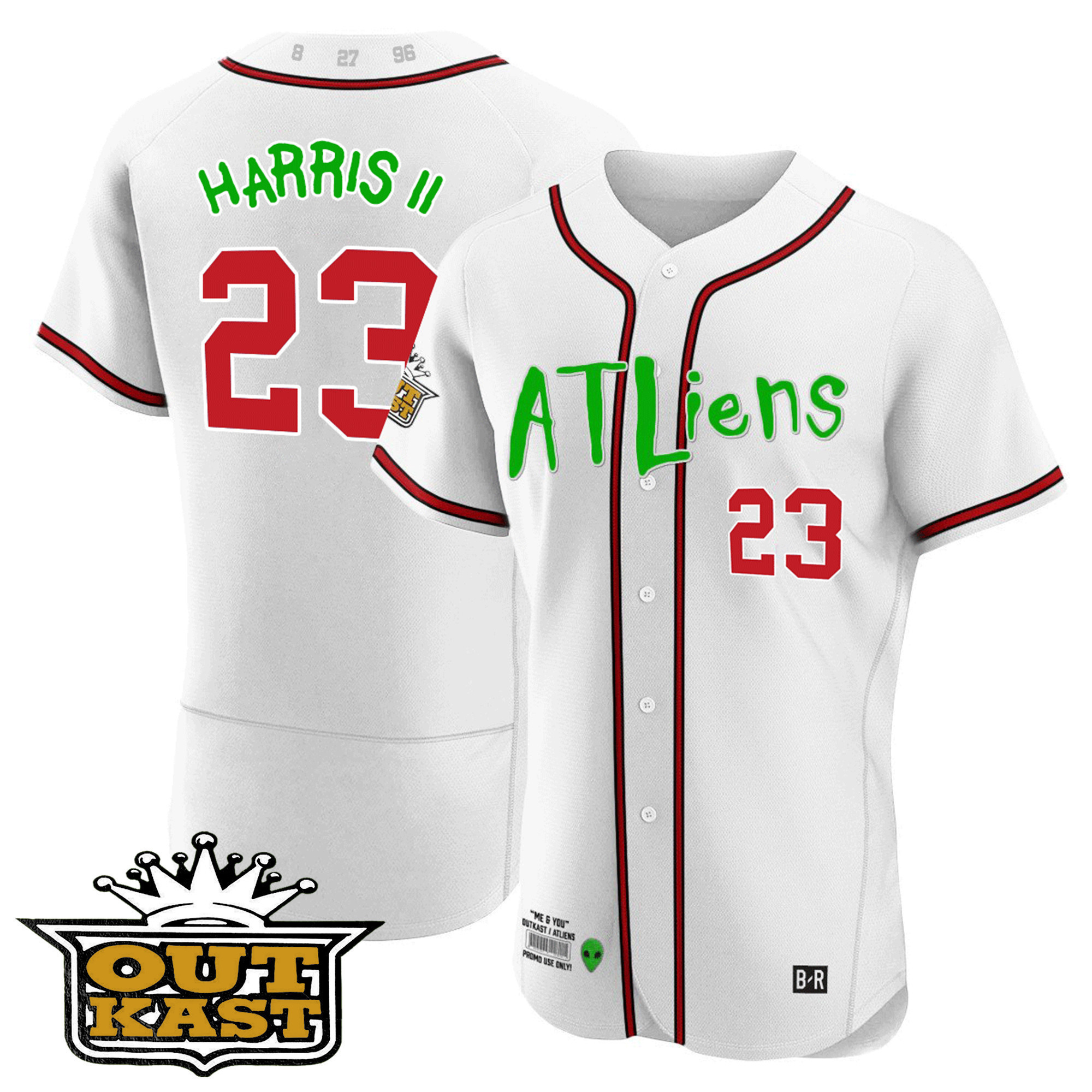 Youth's Atlanta Braves Atliens Flex Base Jersey - All Stitched - Image 24
