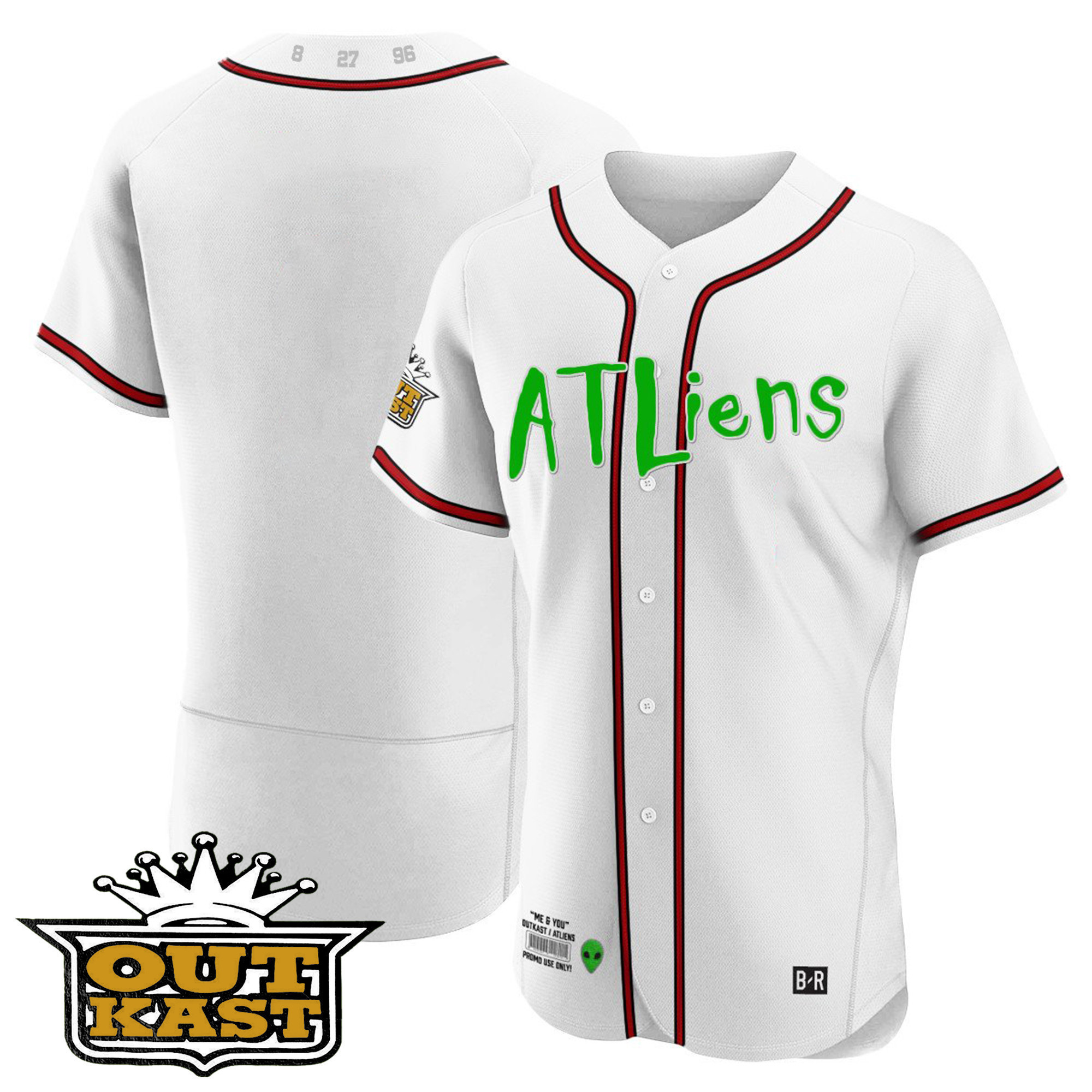 Youth's Atlanta Braves Atliens Flex Base Jersey - All Stitched - Image 27
