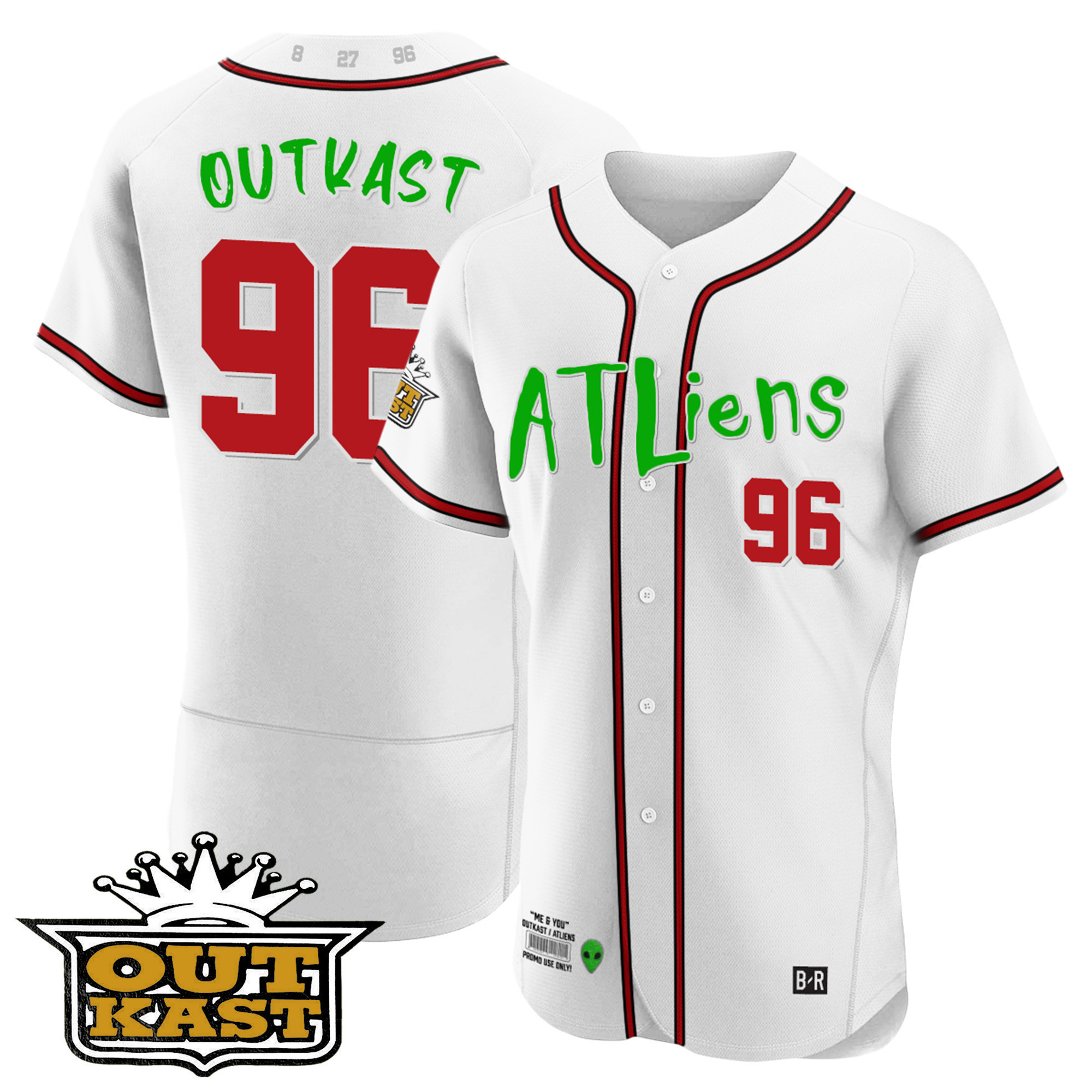 Youth's Atlanta Braves Atliens Flex Base Jersey - All Stitched - Image 20