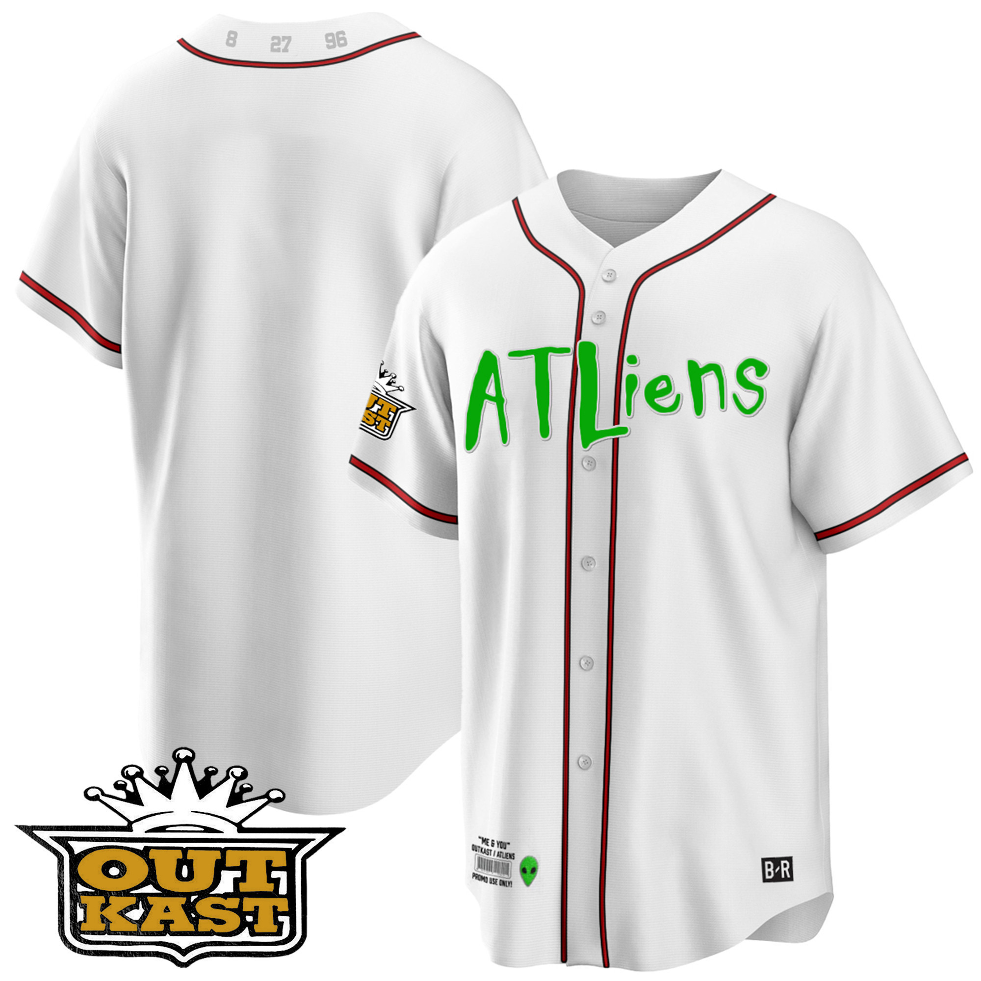 Youth's Atlanta Braves Atliens Cool Base Jersey - All Stitched - Image 27