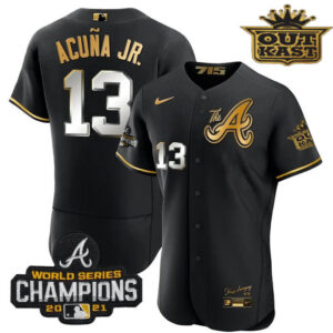 Men's Atlanta Braves Outkast Gold The A Flex Base Jersey – All Stitched