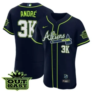 Andre 3K Atlanta Braves Atliens Jersey - All Stitched