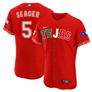 Men's Texas Rangers Mexican Heritage Night Jersey - All Stitched