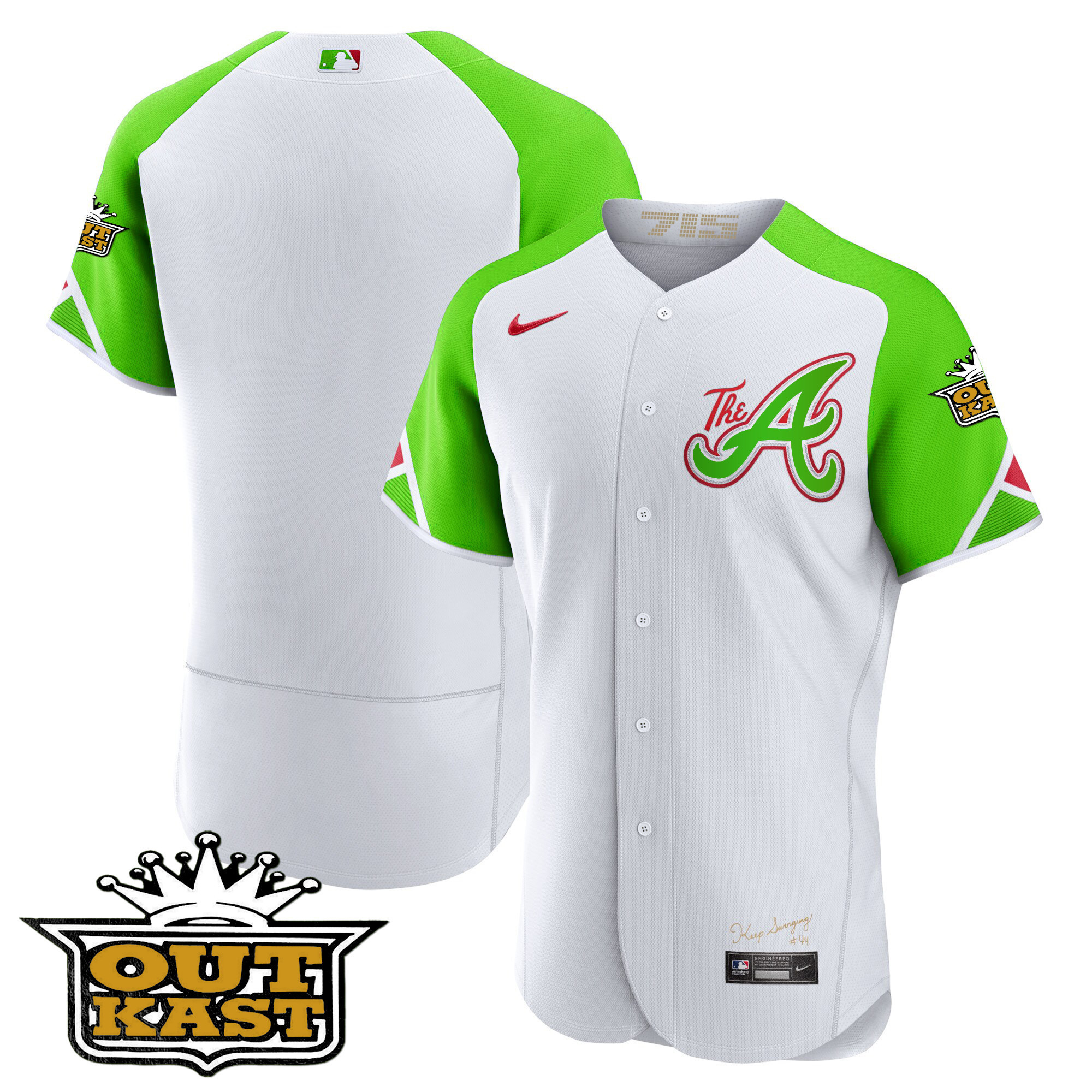 Men's Atlanta Braves Atliens City Connect Flex Base Jersey – All Stitched - Image 9