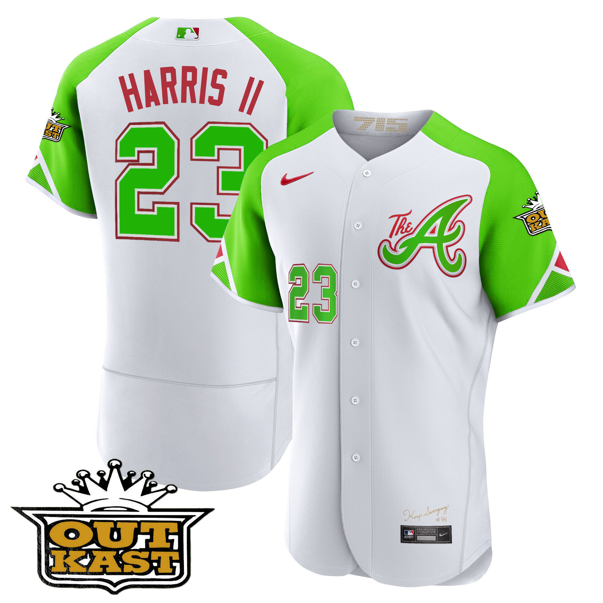 Men's Atlanta Braves Atliens City Connect Flex Base Jersey – All Stitched - Image 6