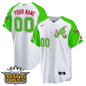 Atlanta Braves Atliens 2023 City Connect Bright Green Baseball Custom Jersey – All Stitched
