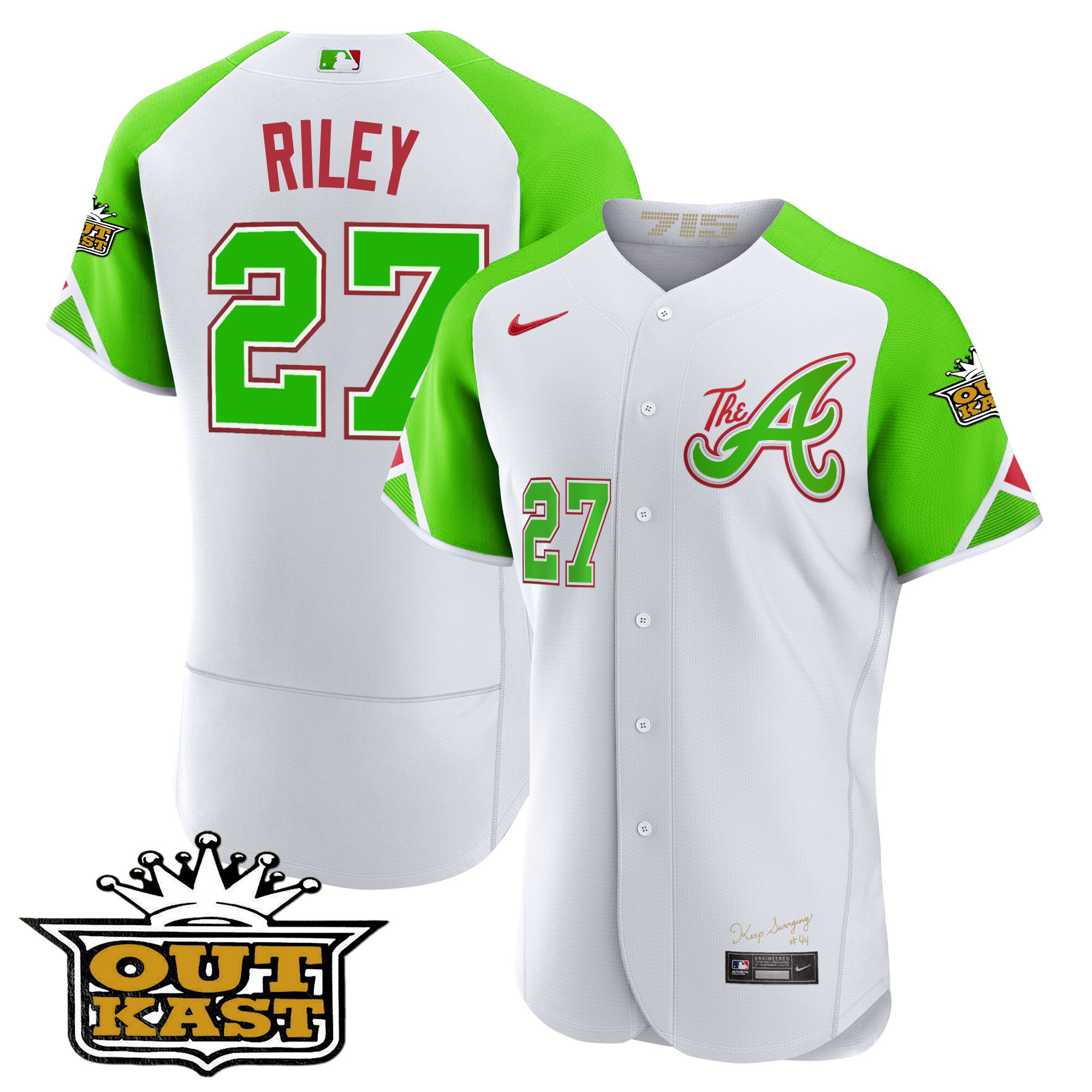 Men's Atlanta Braves Atliens City Connect Flex Base Jersey – All Stitched - Image 5