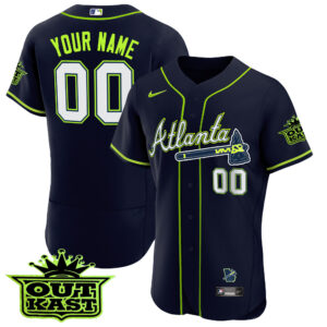 Atlanta Braves Outkast Flex Base Custom Jersey V3 - All Stitched