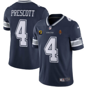 Dallas Cowboys Dak Prescott Walter Payton Patch Jersey - All Stitched