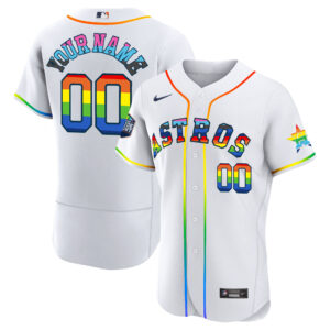 Houston Astros 2023 Pride Custom Jersey - Stitched