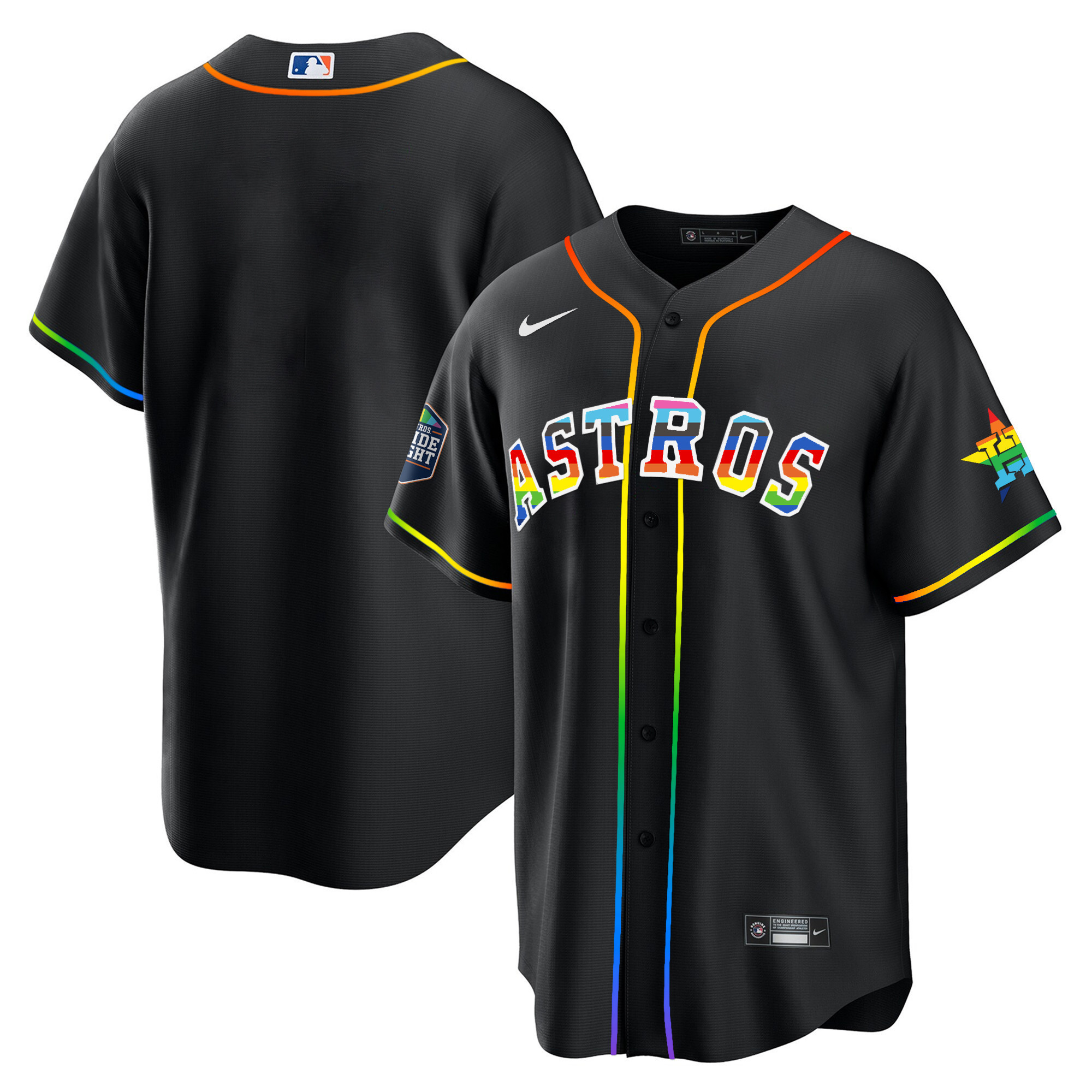 Men's Houston Astros 2023 Cool Base Pride Jersey - Stitched - Image 16