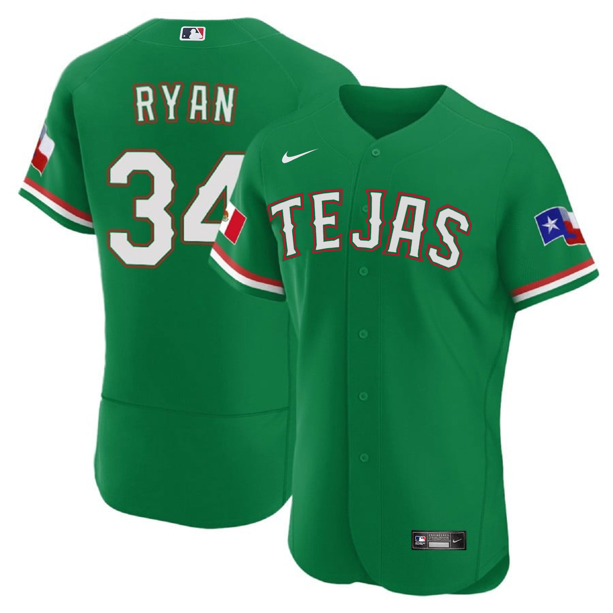 Men's Texas Rangers Mexican Flex Base Jersey - All Stitched - Image 22