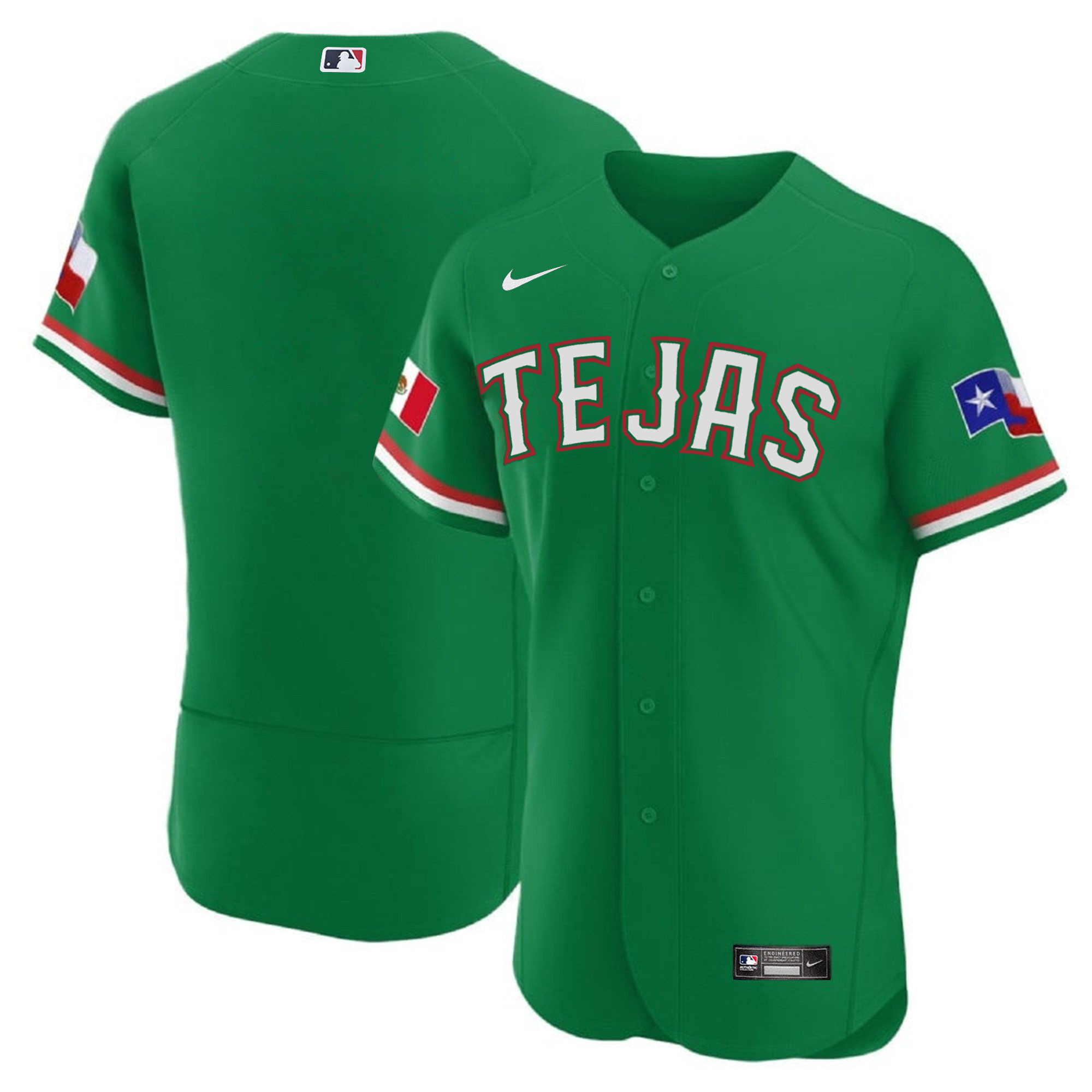 Men's Texas Rangers Mexican Flex Base Jersey - All Stitched - Image 28