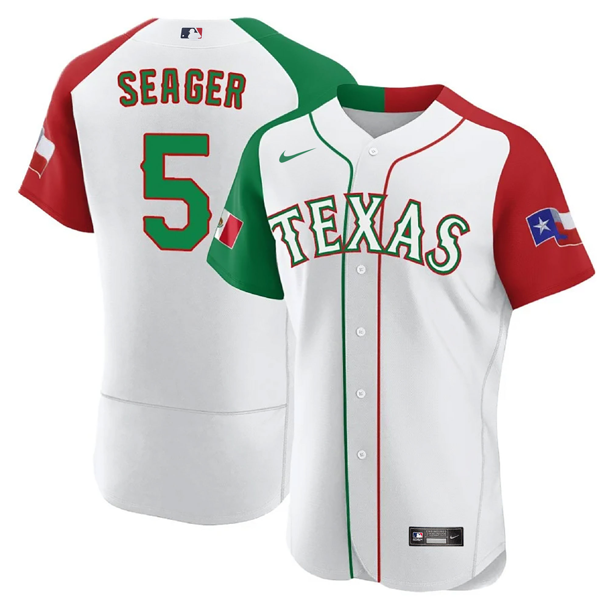 Men's Texas Rangers Mexican Flex Base Jersey - All Stitched - Image 32