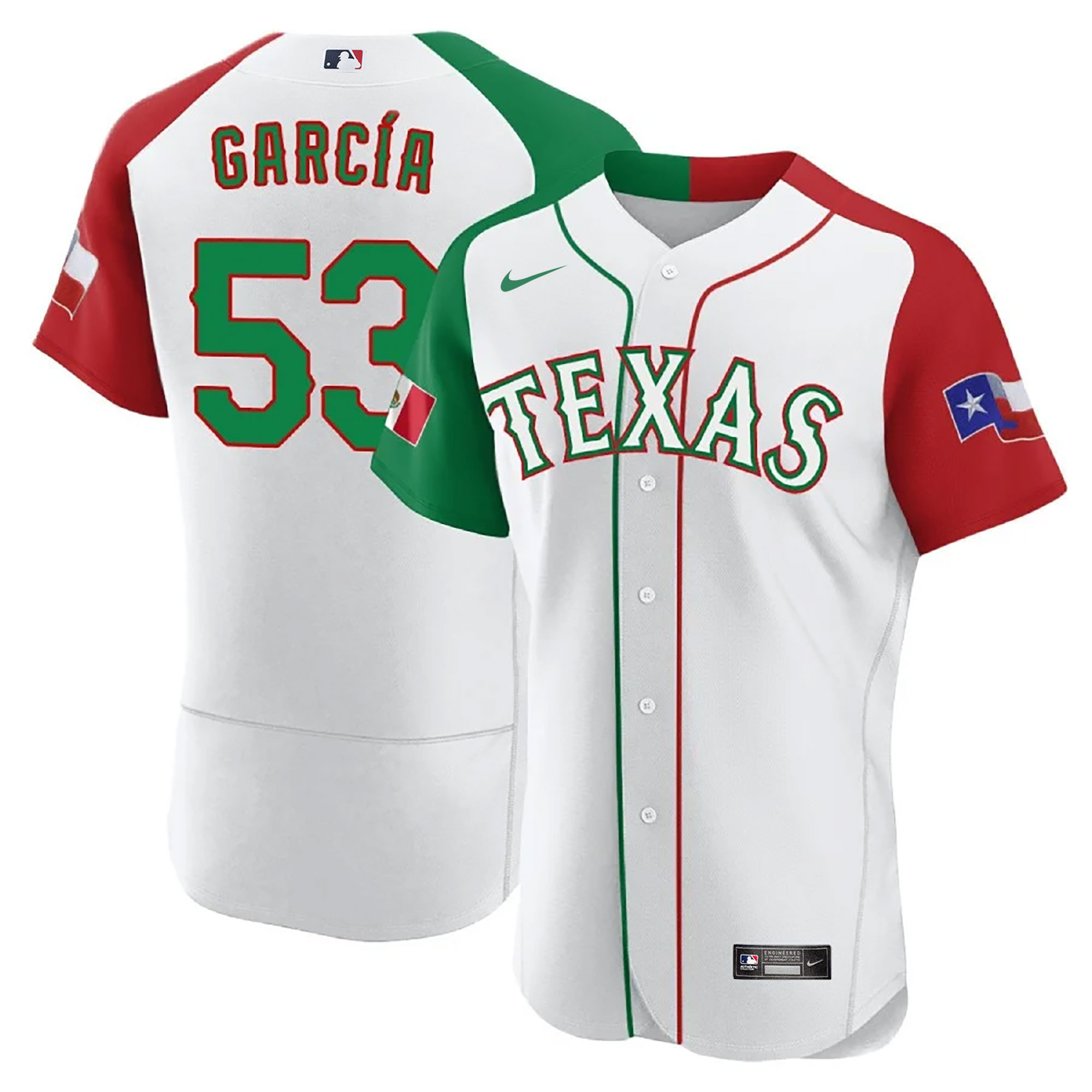 Men's Texas Rangers Mexican Flex Base Jersey - All Stitched - Image 31