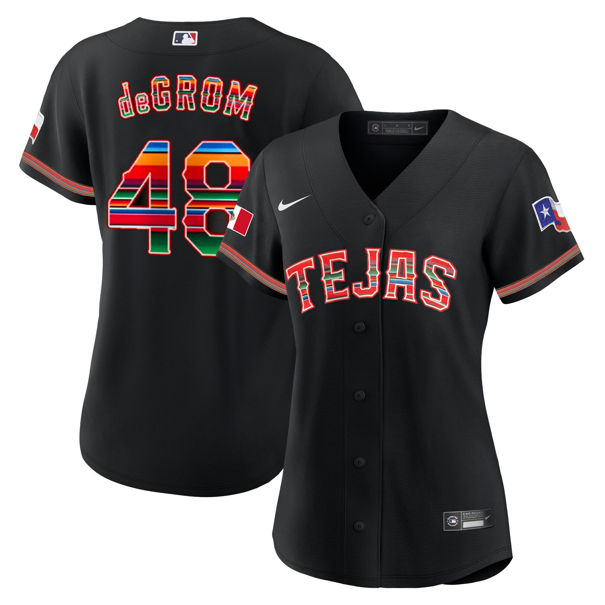 Women's Texas Rangers Mexican Jersey - All Stitched