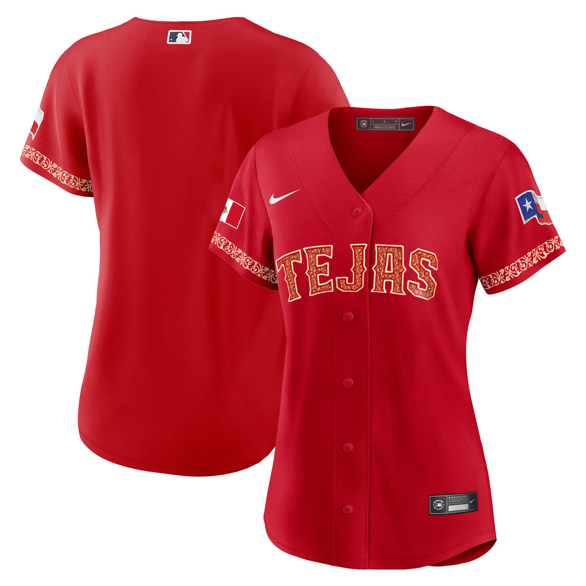 Women's Texas Rangers Mexican Jersey - All Stitched - Image 14