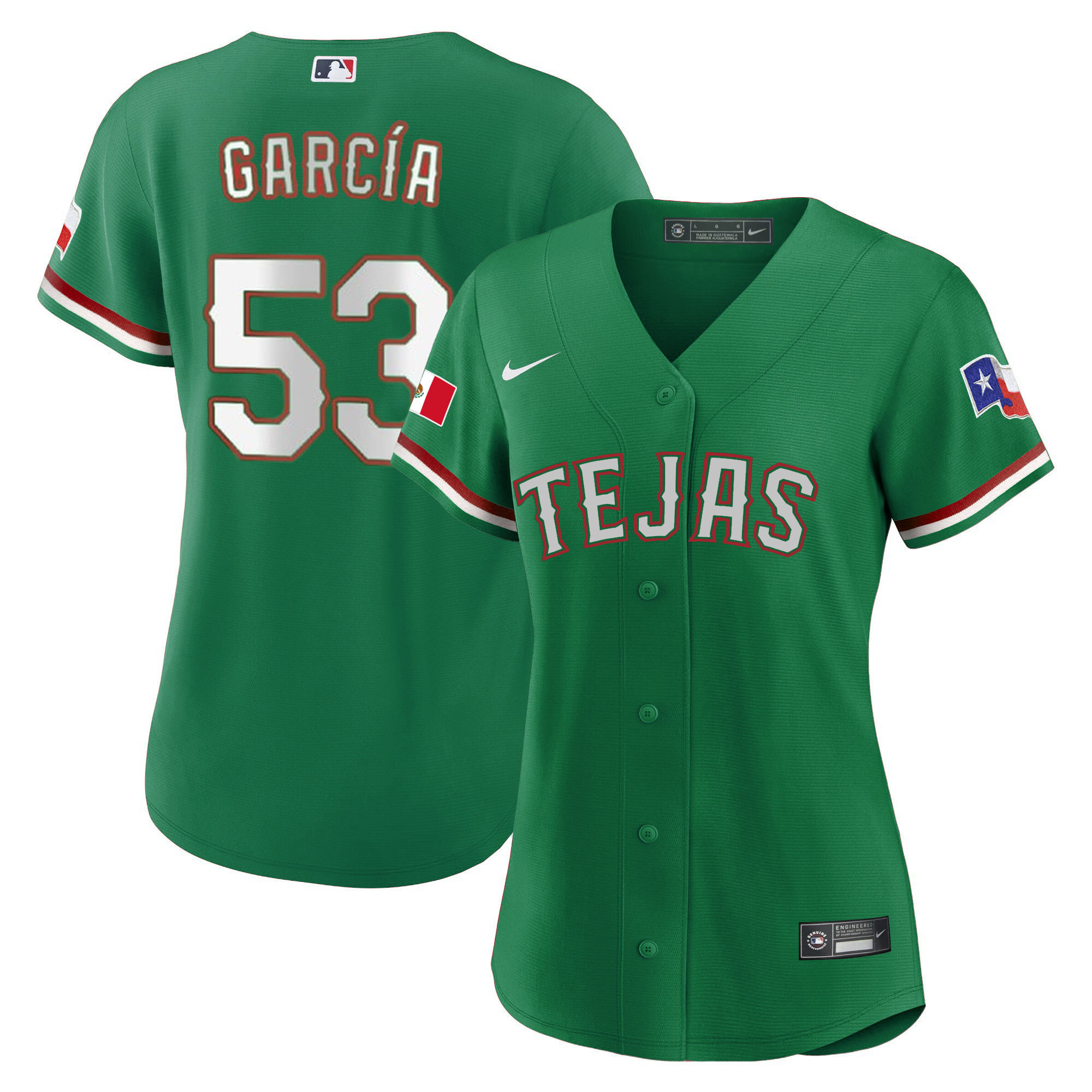 Women's Texas Rangers Mexican Jersey - All Stitched - Image 16