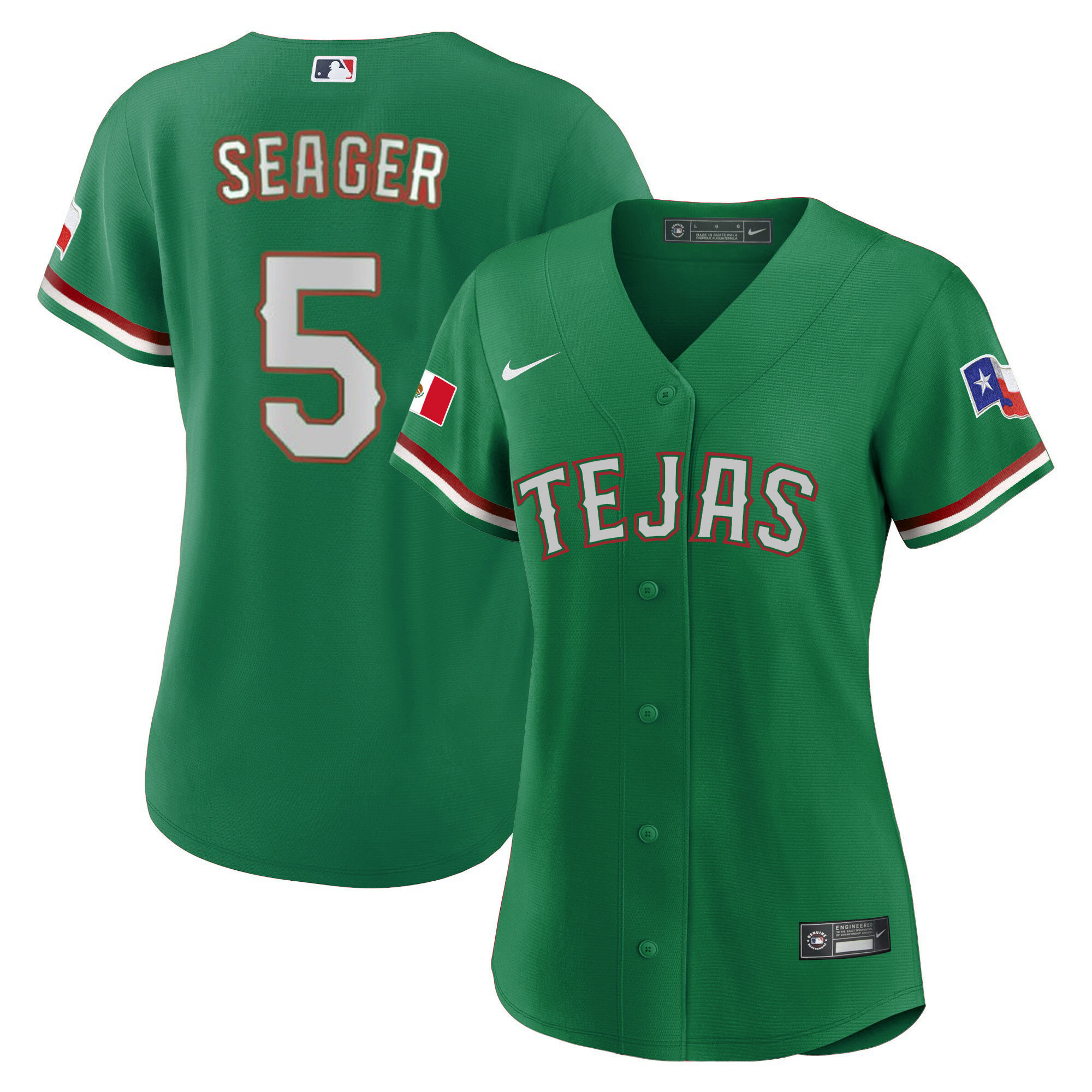 Women's Texas Rangers Mexican Jersey - All Stitched - Image 17