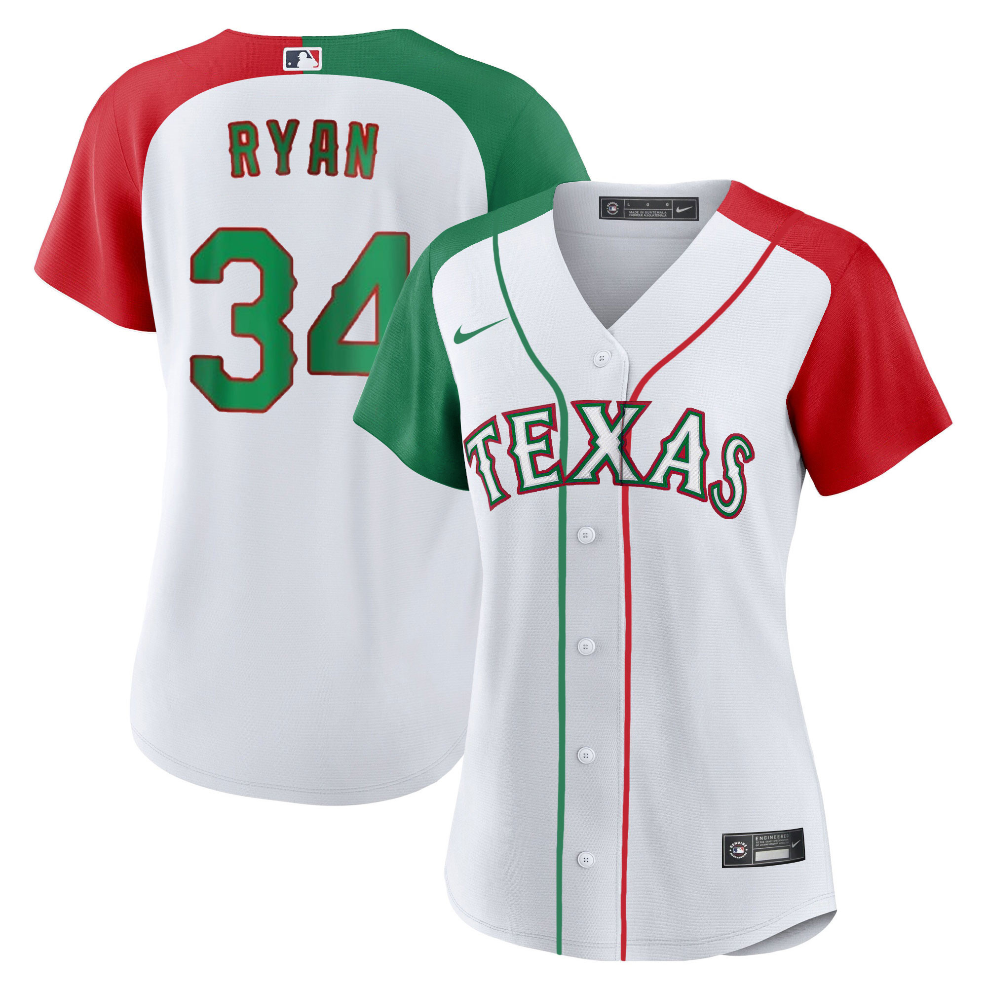 Women's Texas Rangers Mexican Jersey - All Stitched - Image 27