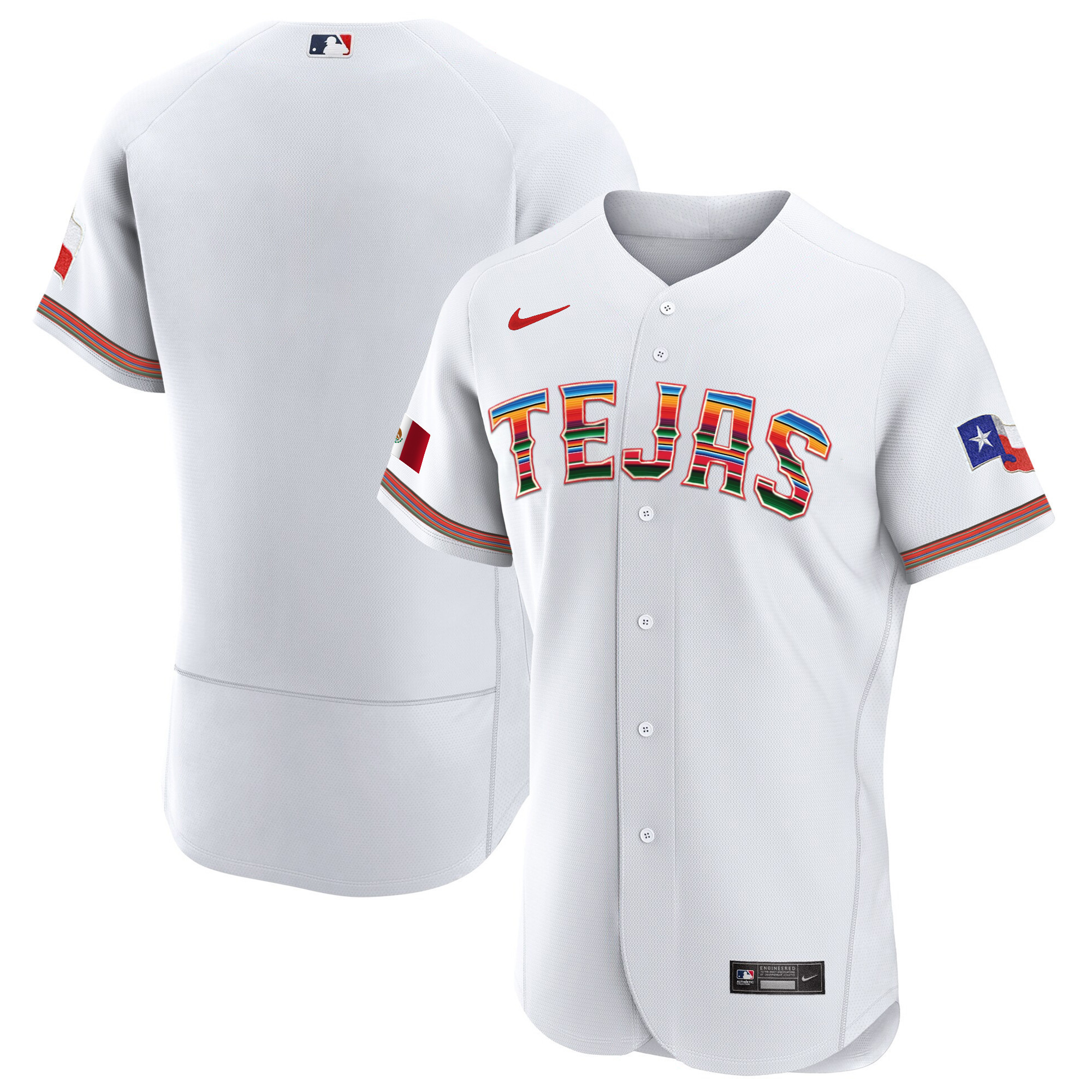 Men's Texas Rangers Mexican Flex Base Jersey - All Stitched - Image 21