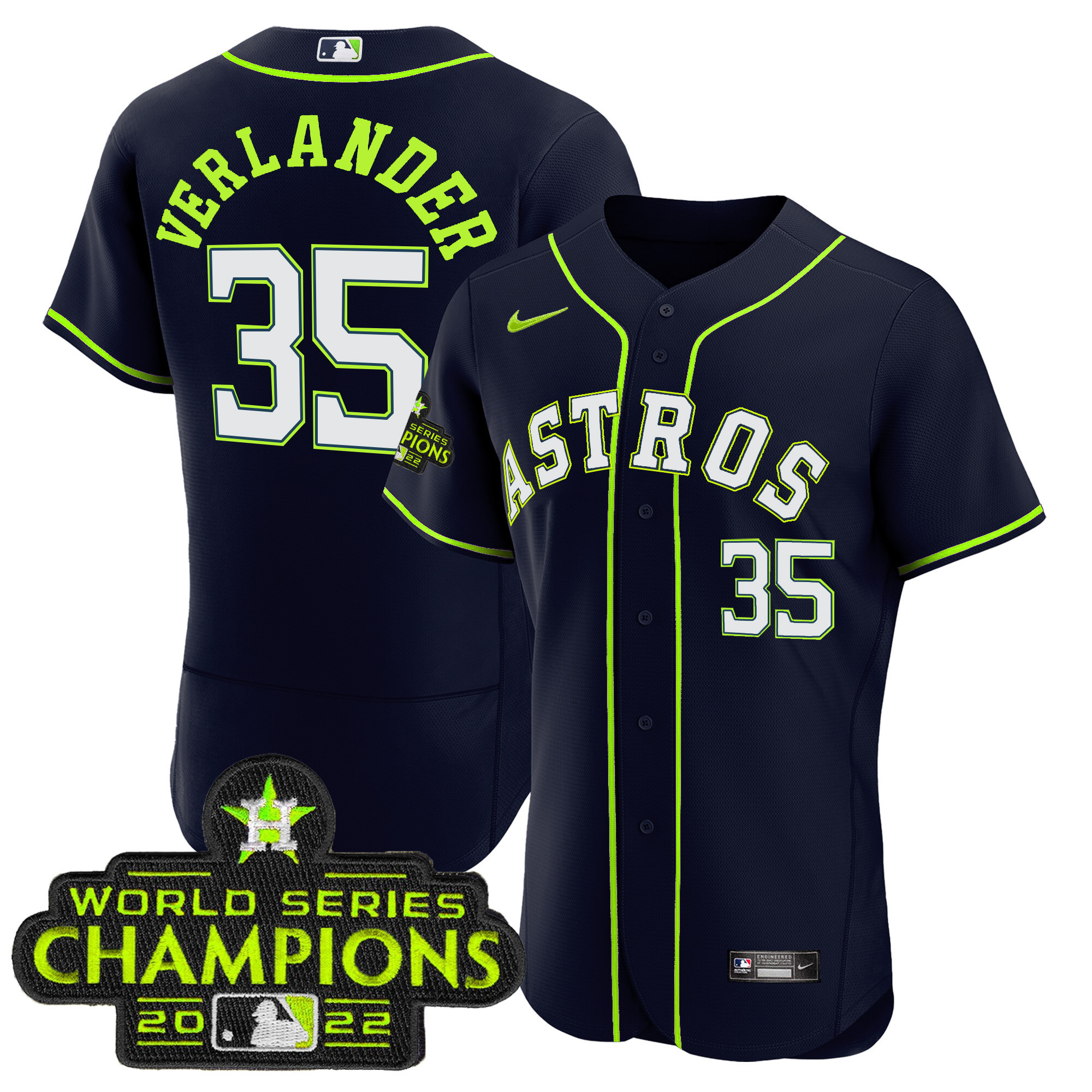 Houston Astros Flex Base Fan Made Jersey - All Stitched - Image 5