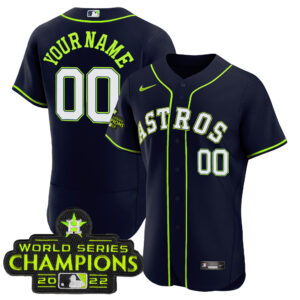 Houston Astros Flex Base Fan Made Custom Jersey - All Stitched