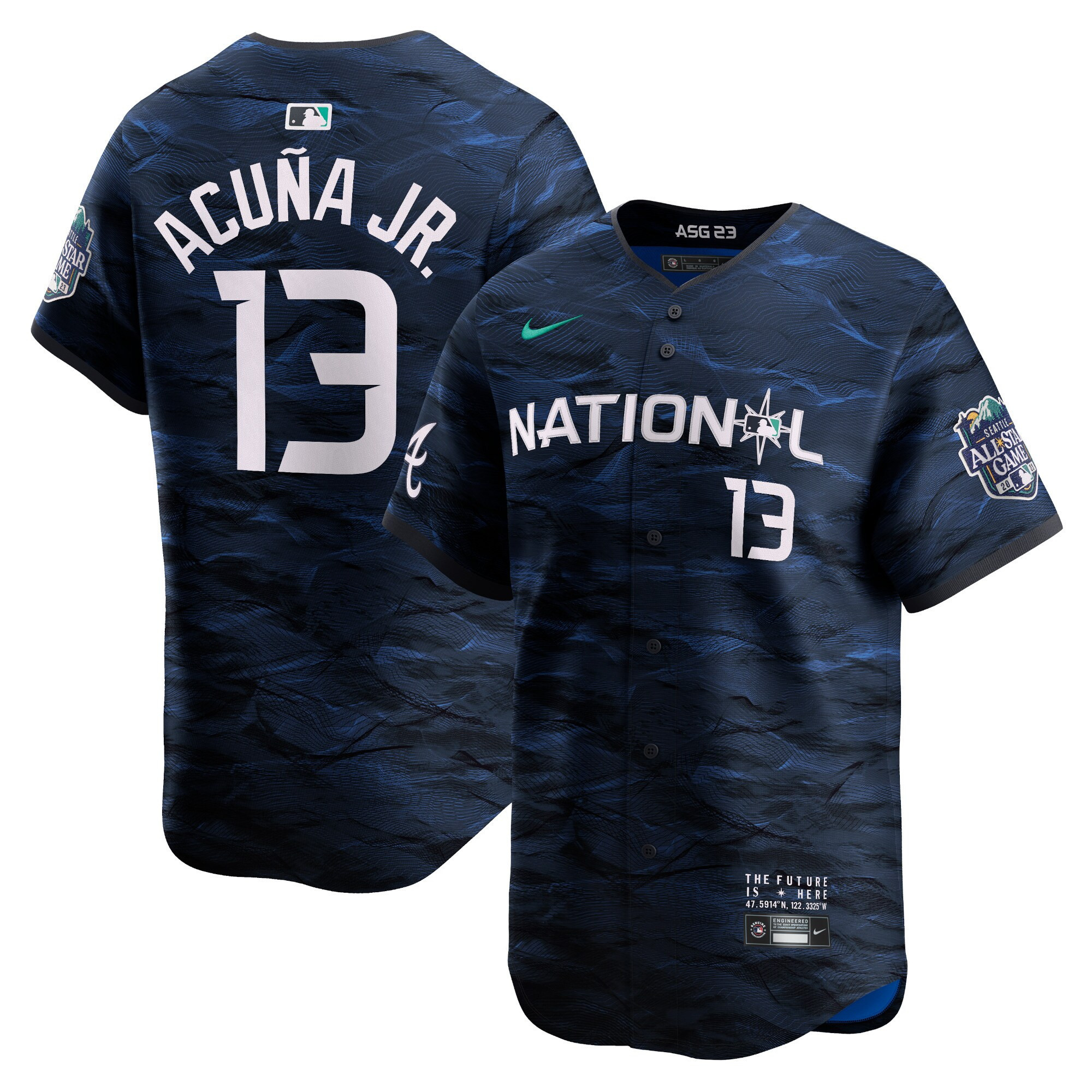 Men's National League 2023 All-Star Game Royal Jersey - All Stitched - Image 9