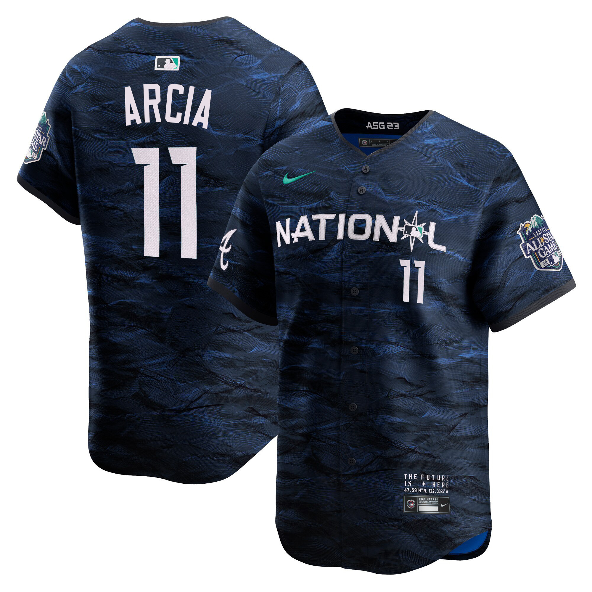 Men's National League 2023 All-Star Game Royal Jersey - All Stitched - Image 11