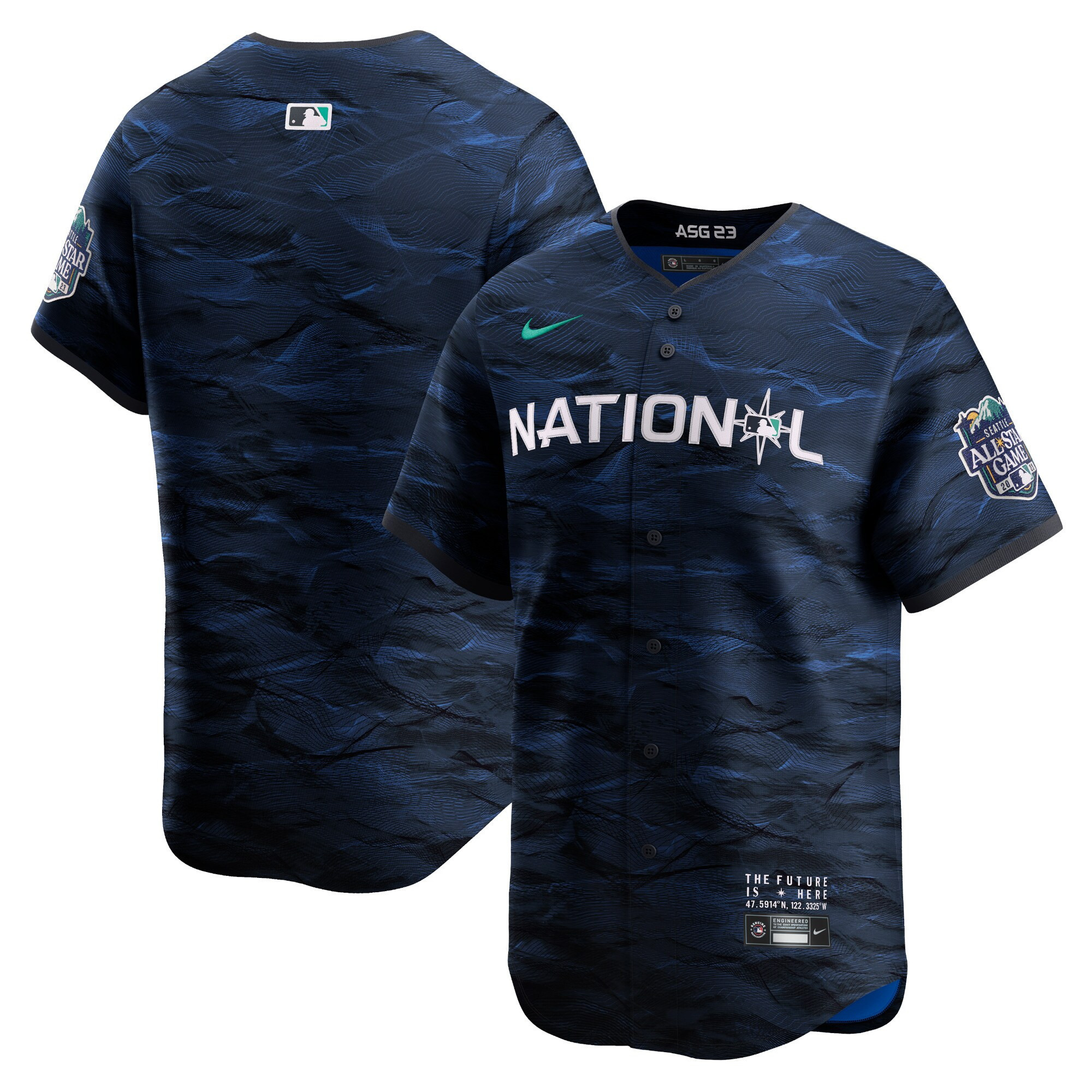 Men's National League 2023 All-Star Game Royal Jersey - All Stitched - Image 14