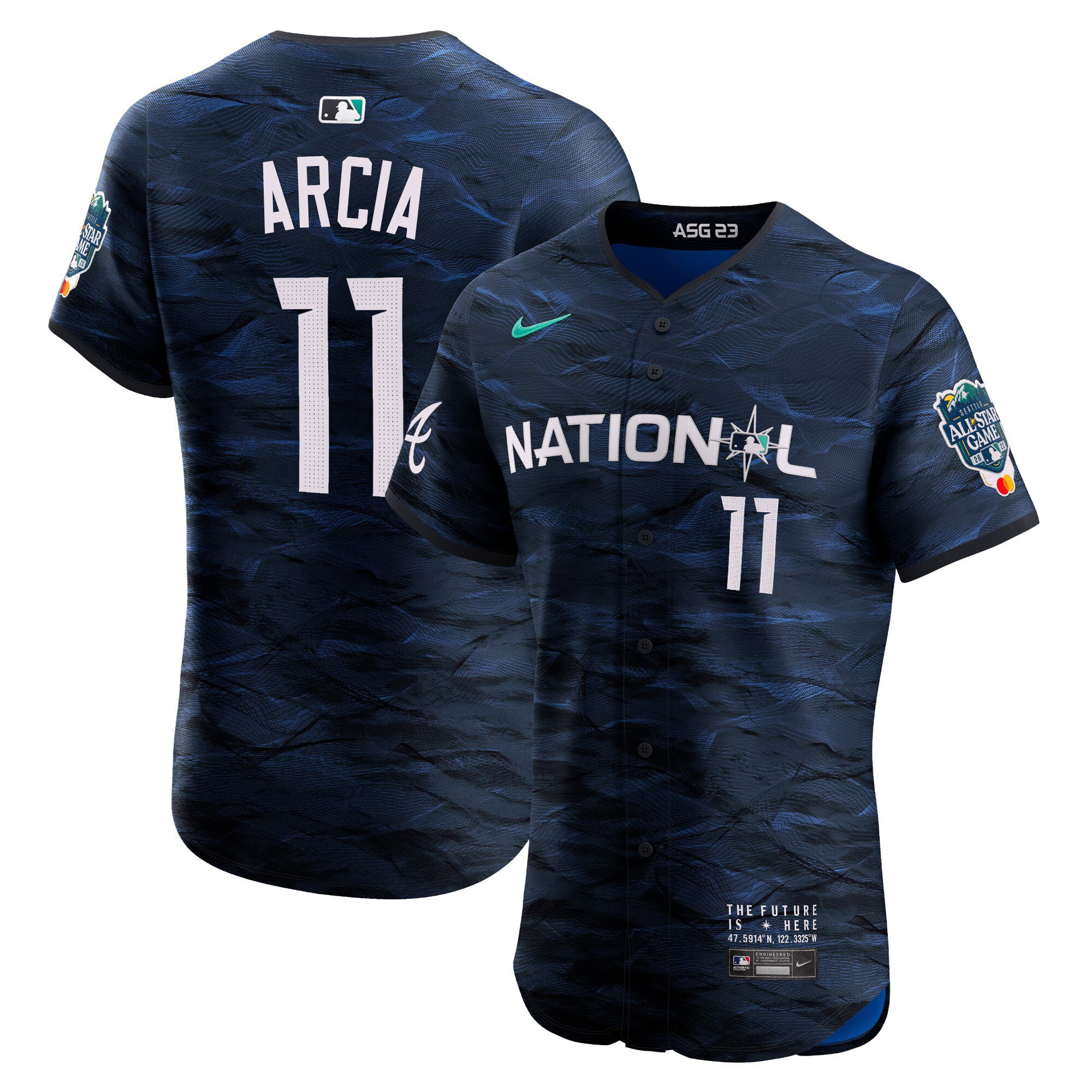 Men's National League 2023 All-Star Game Royal Jersey - All Stitched - Image 4