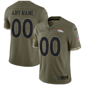 Denver Broncos Salute To Service Custom Jersey - All Stitched
